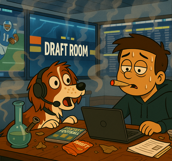 Daily Dabble: High Stakes, Higher Draft Picks — A Stoner’s Guide to Fantasy Football Survival
